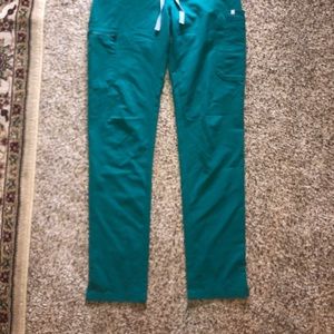 Figs Yola Hunter Green Scrub Pants